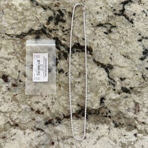 NIP GLD Micro Tennis White Gold Plated 20” Necklace